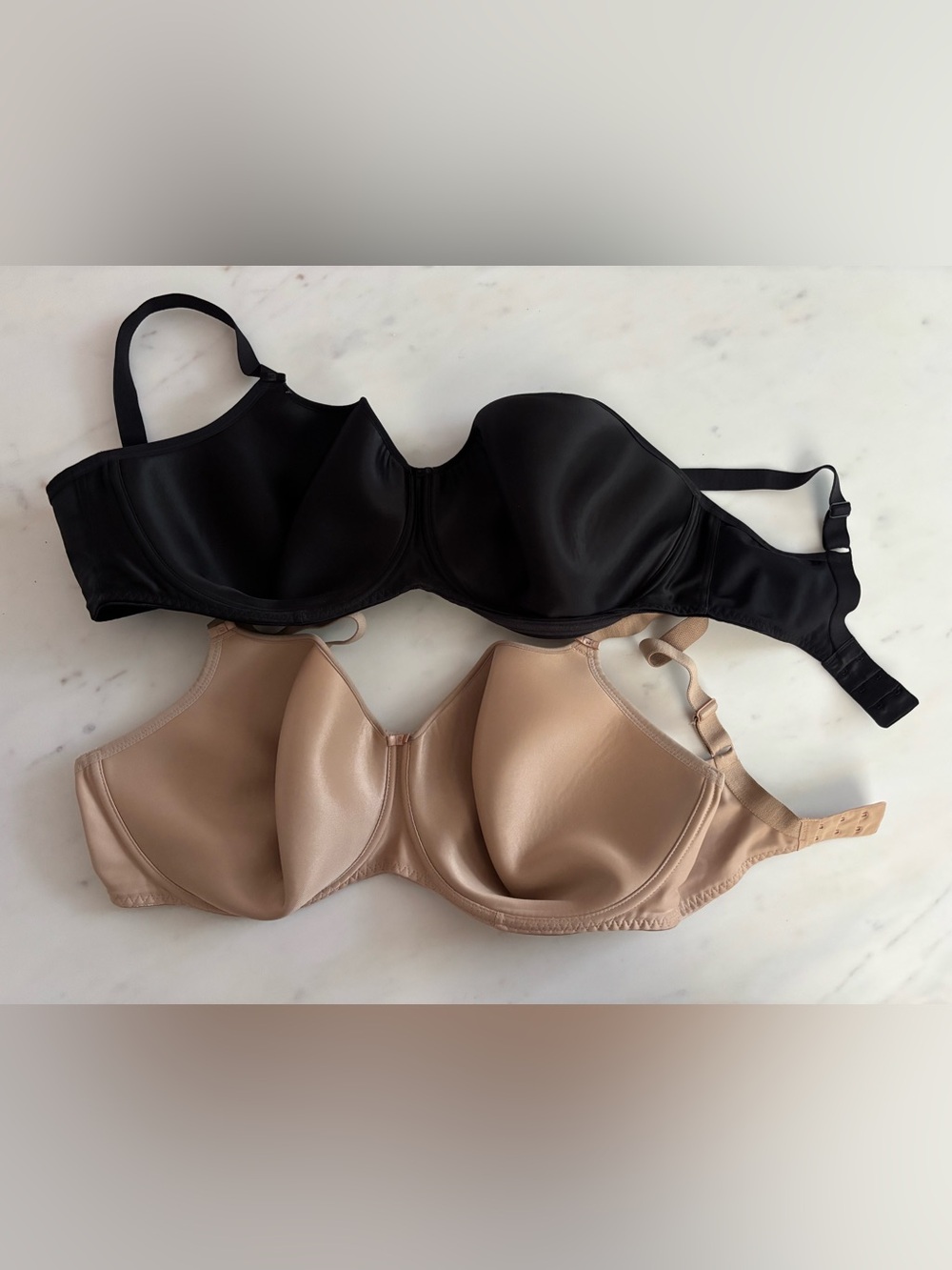 Two Fantasie moulded cup tshirt bras - US size 36 J (UK 36 GG)